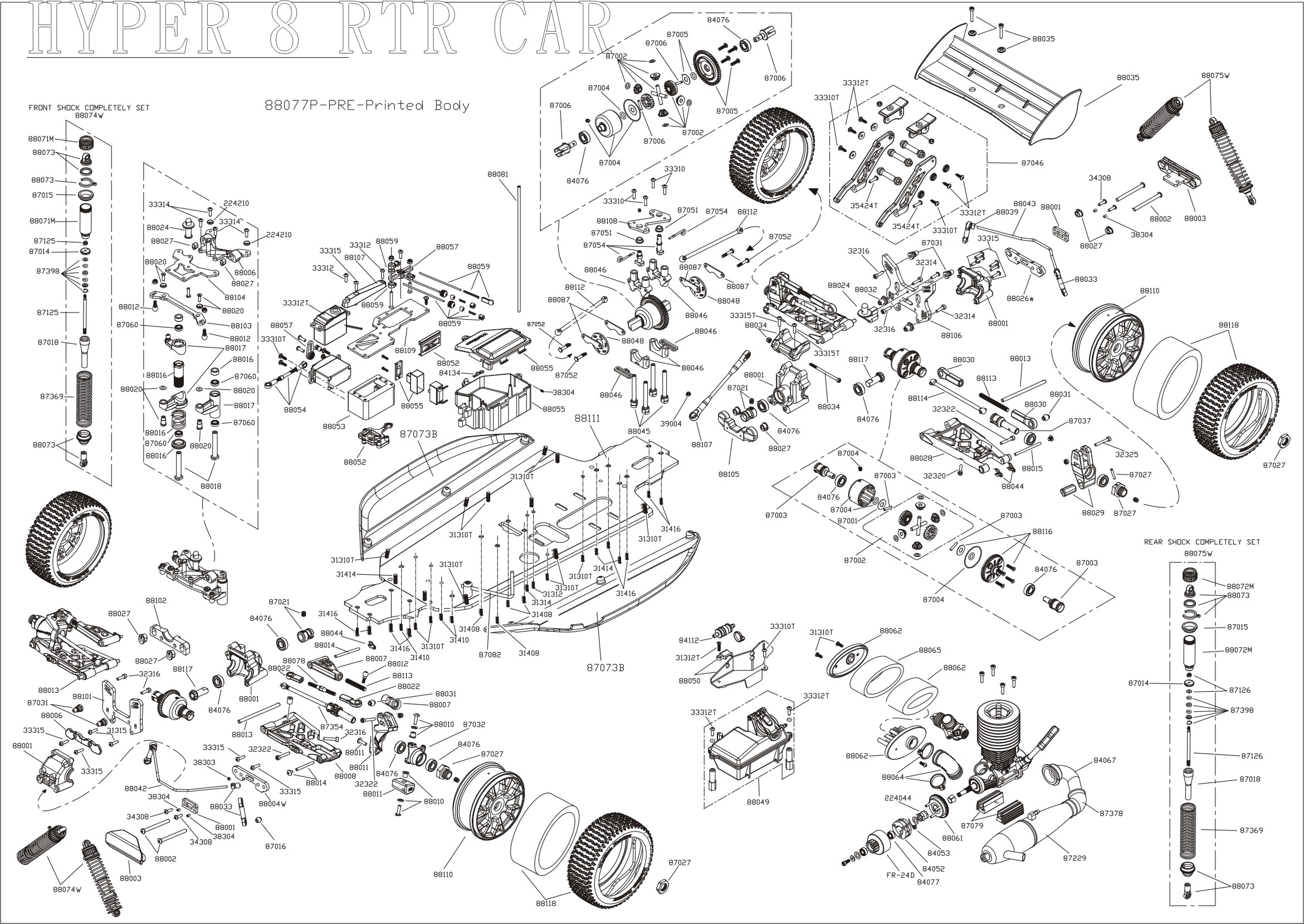 Hobao rc store parts